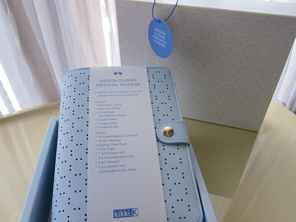 Kikki-K Ice Blue Planner