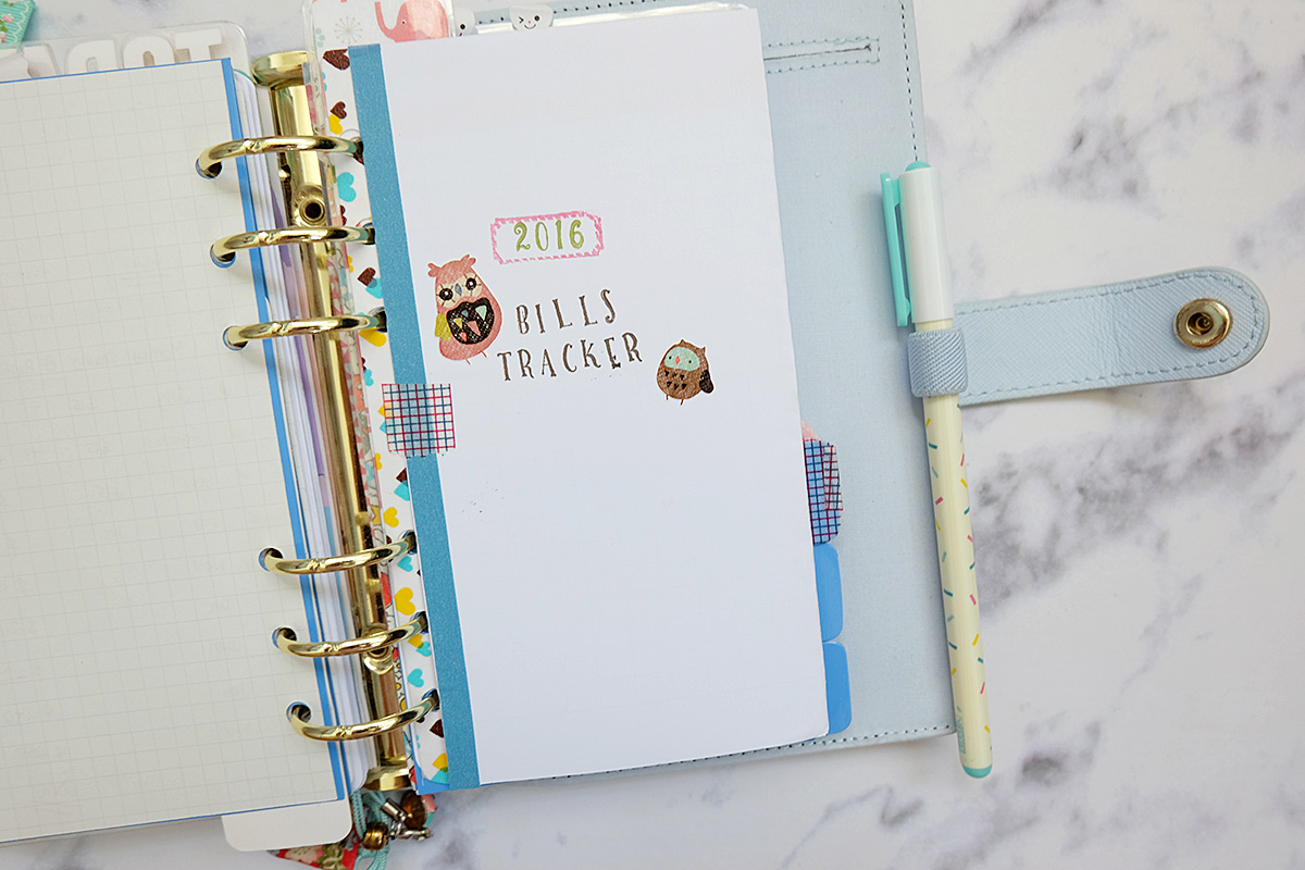 For the cover, I use stamps to make the title and also washi tapes to secure the edges.